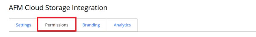 permissions and branding
