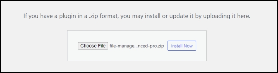 choose file button to browse