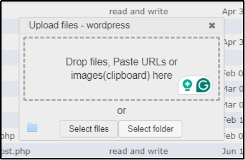 select entire folders directly