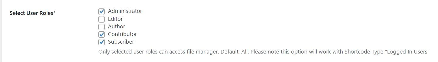 select multiple roles