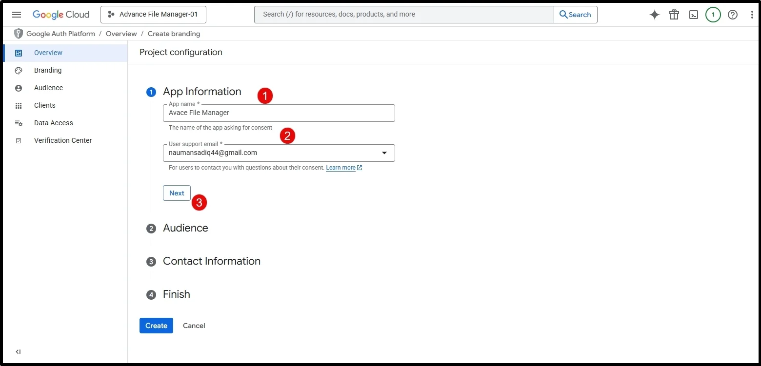 fill out the necessary information