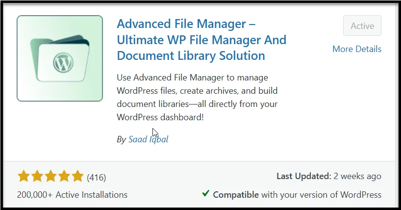 search for advanced file manager