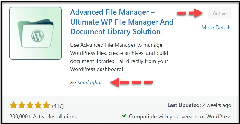 type advanced file manager