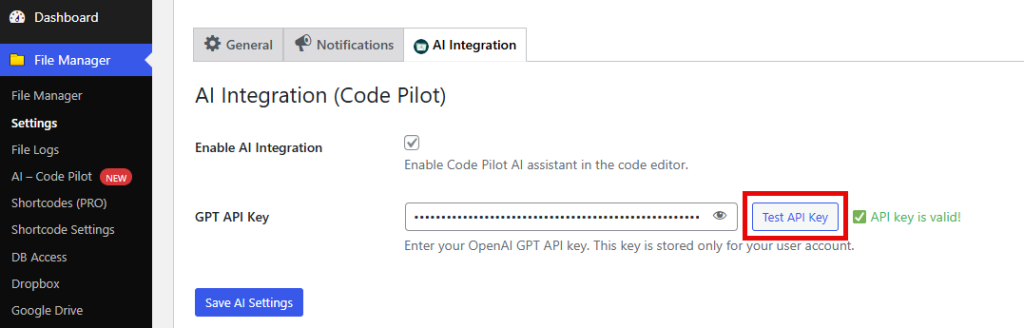 Advanced File Manager AI Integration 2