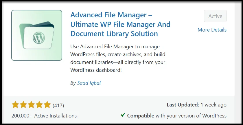type advanced file manager