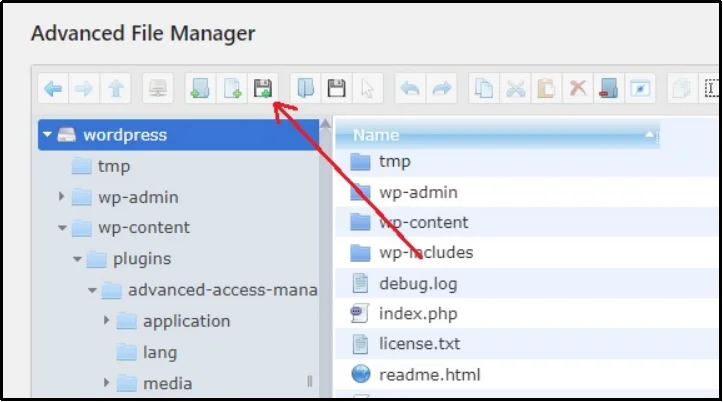 Upload any file to Google Drive using Advanced File Manager