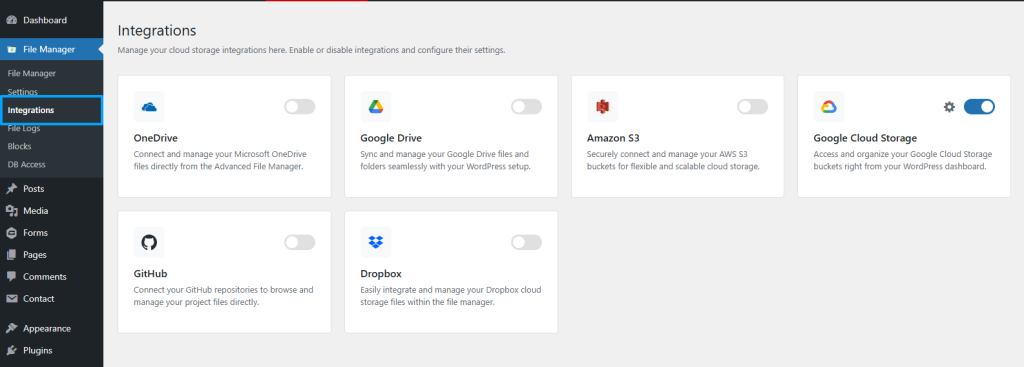 Advanced File Manager Integration Google Cloud 1