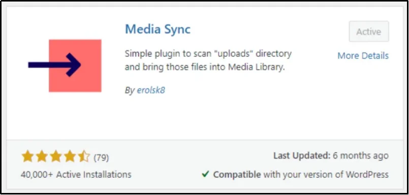 Using a media sync plugin in WordPress