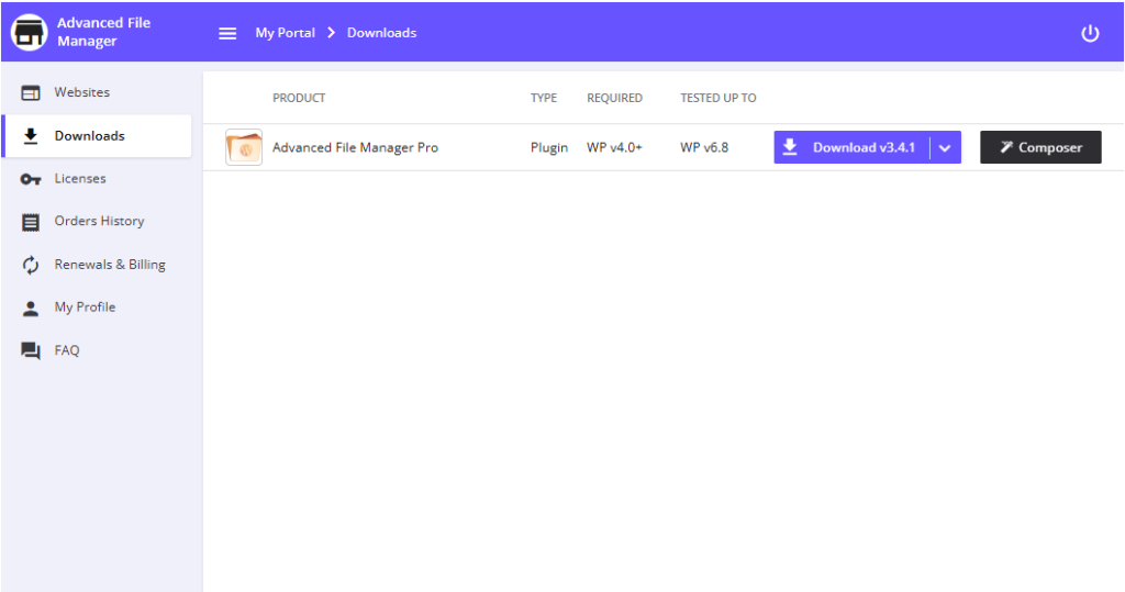 Installation & Activation Guidelines Advanced File Manager 5