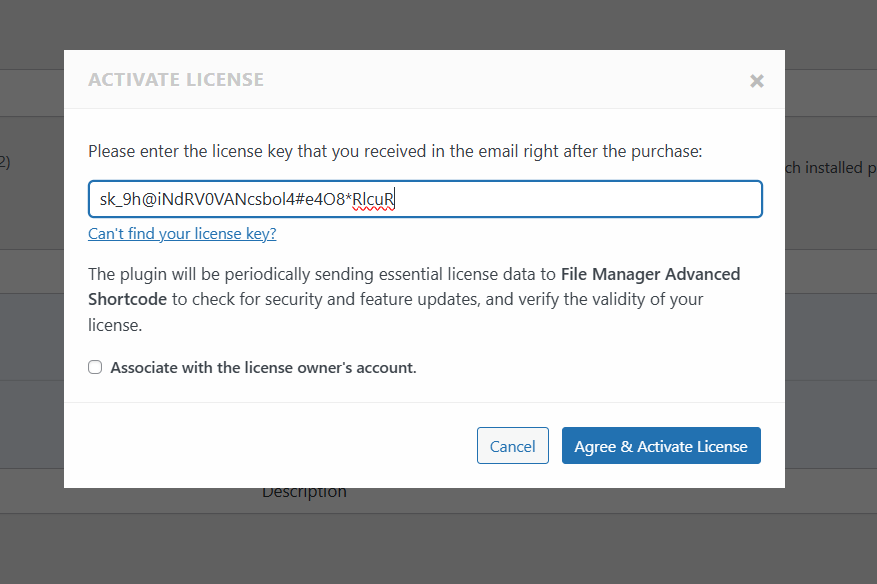 Installation & Activation Guidelines Advanced File Manager 11