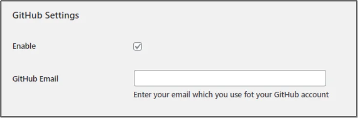 Enable GitHub integration in plugin settings