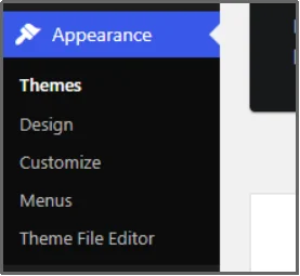 Opening the Theme File Editor in the WordPress dashboard