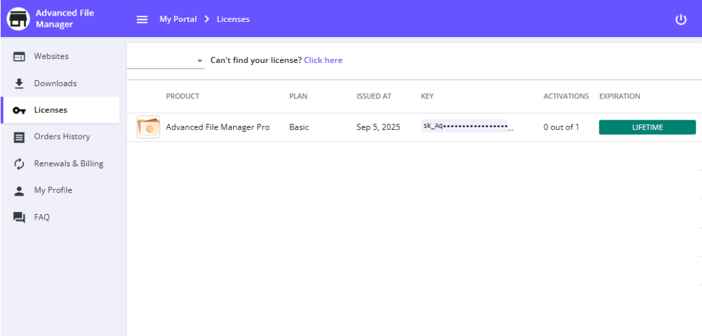 Advanced File Manager Pro Upgrading to a Higher Plan 3