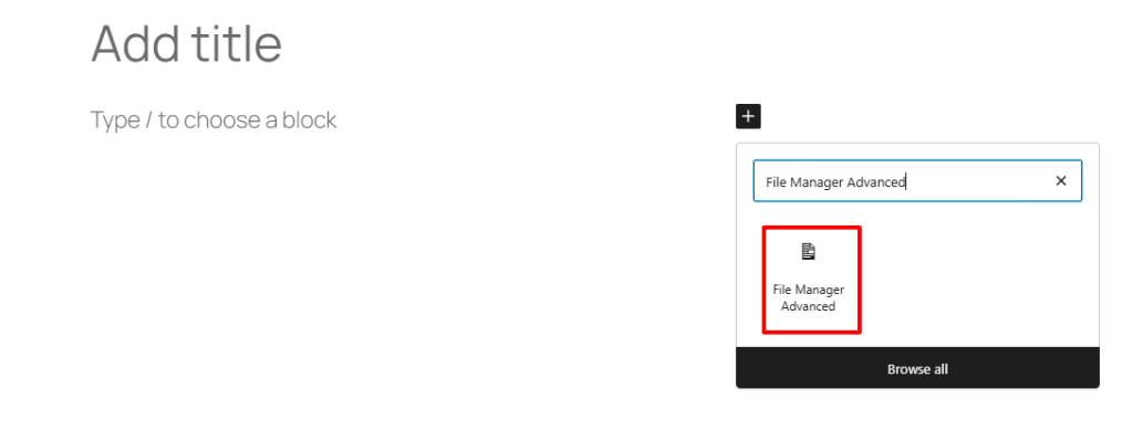 Publish Blocks in Advanced File Manager 7