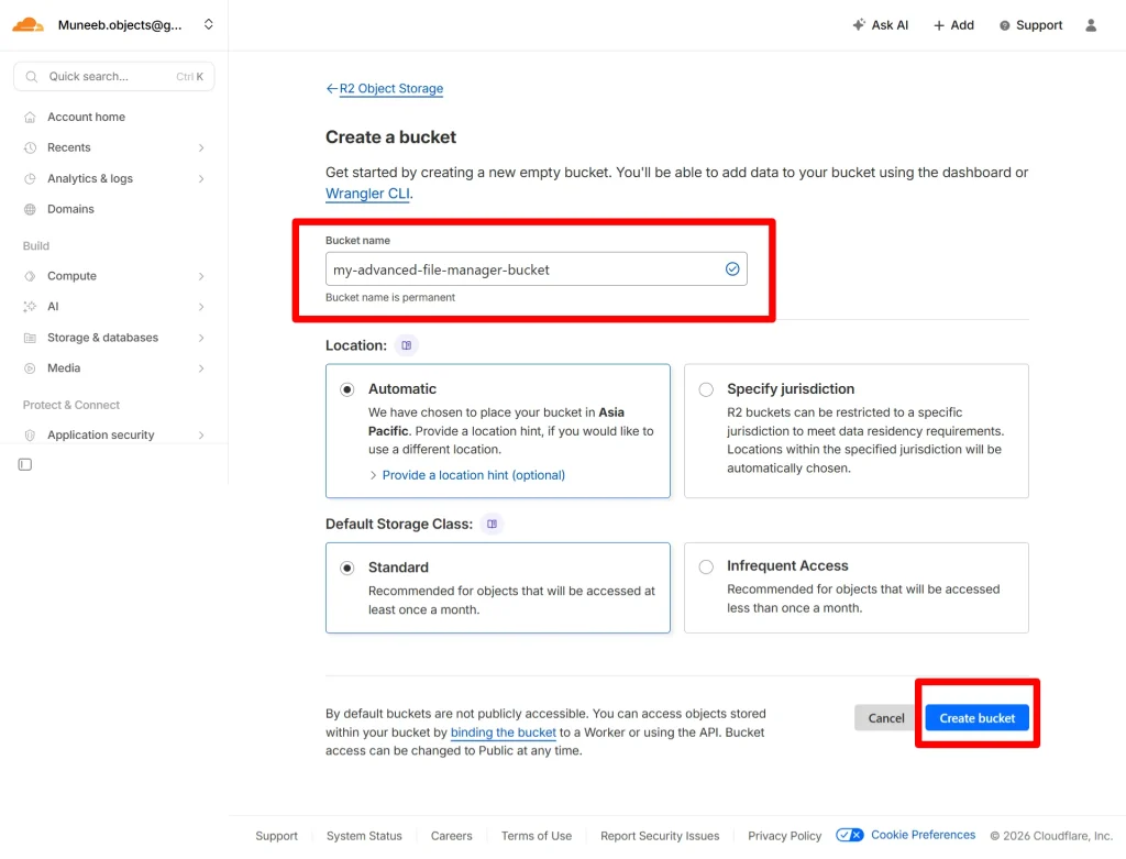 Afm Cloudflare R2 Integration step 5