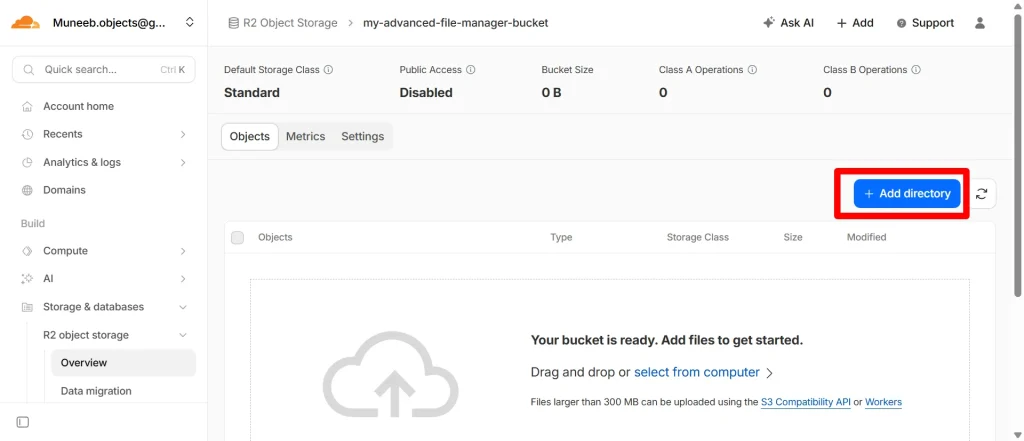 Afm Cloudflare R2 Integration step 6