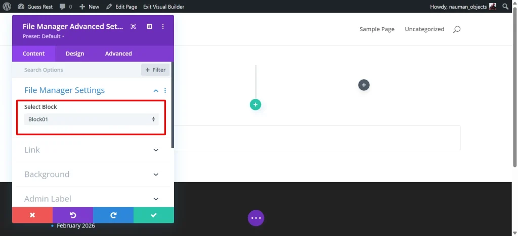 How to Use Divi and Elementor with Advanced File Manager step 8