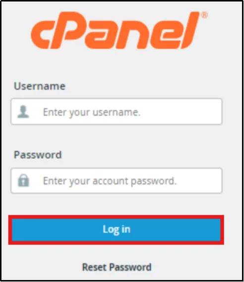 Access hosting cPanel dashboard to troubleshoot the WordPress White Screen of Death