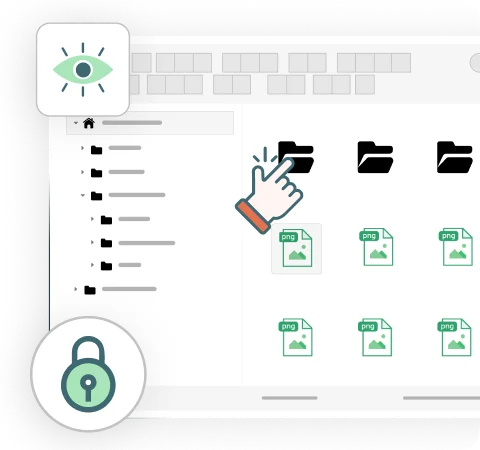 Role-Based Front-End File Access in Blocks