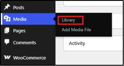 WordPress Media Library in list view