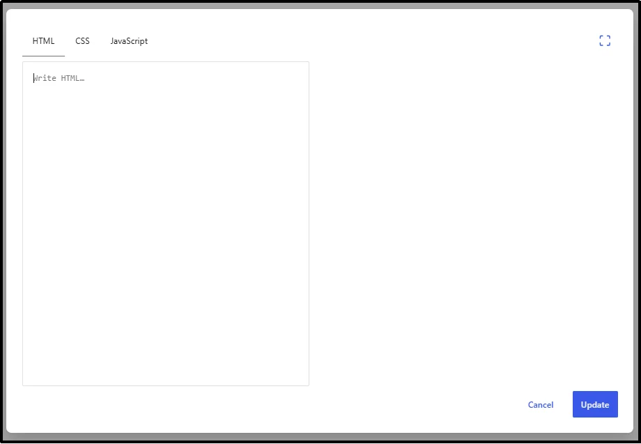 HTML code pasted into a WordPress Custom HTML block